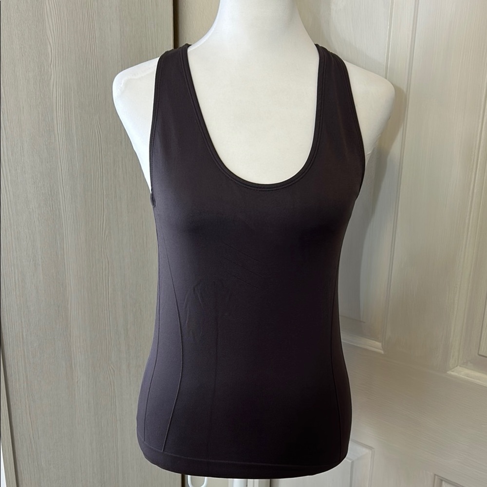 Pro-fit Dark Gray Fitted Sleeveless Sports Tank Top Sz M